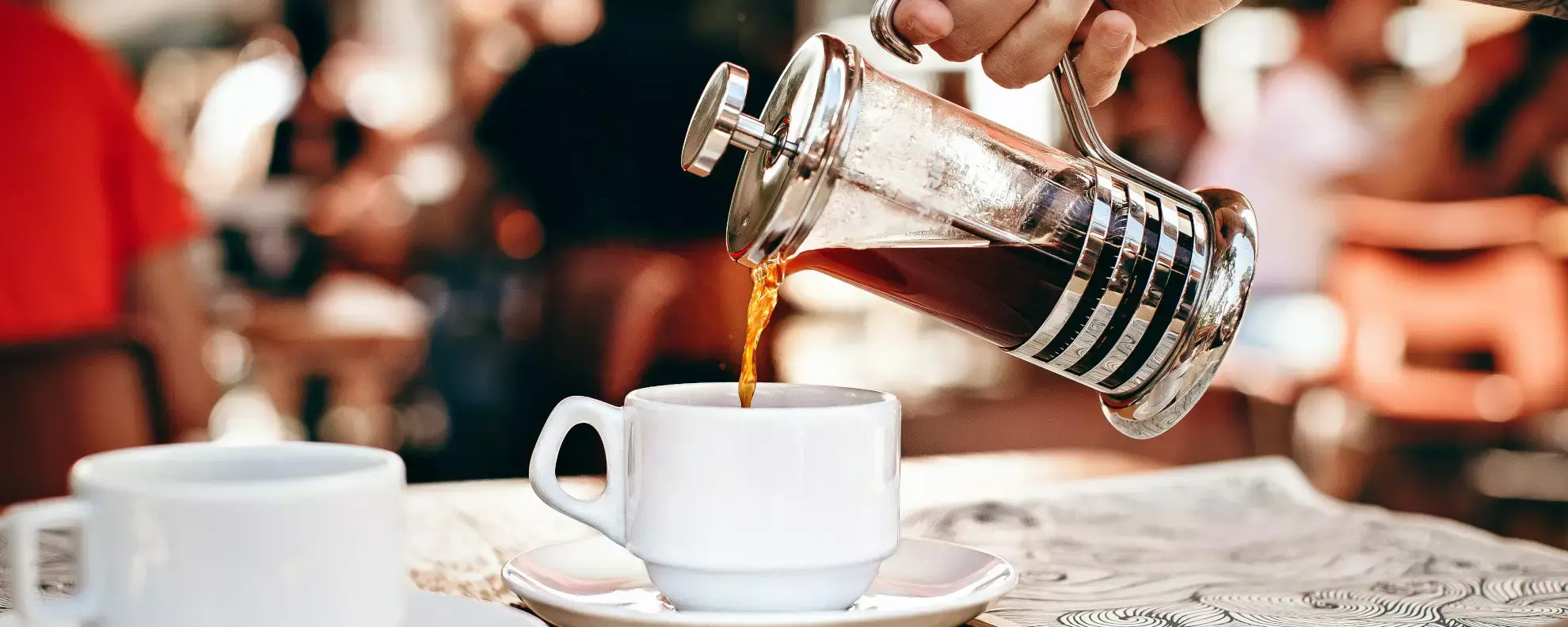 French Press Kaffee machen in 6 Schritten