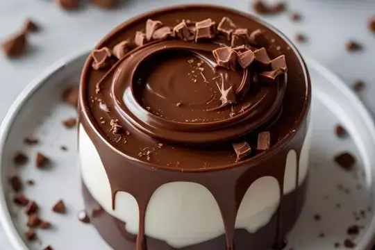 Ganache: Kombination aus Schokolade und Sahne
